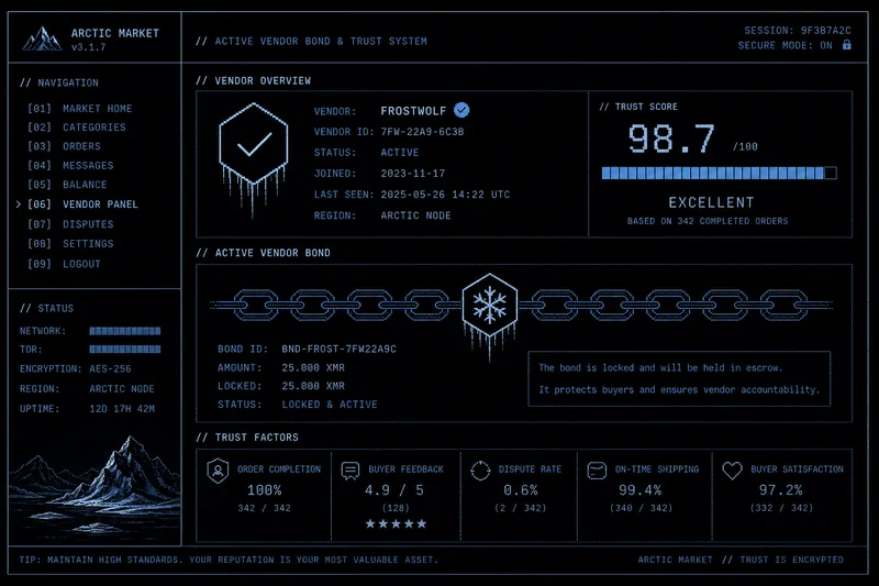 Vendor bond system and trust verification