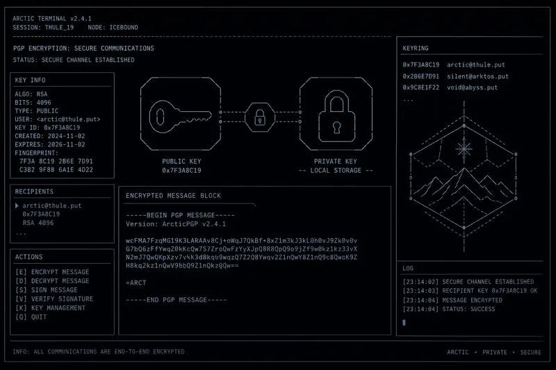 PGP encryption for secure communications on darknet market