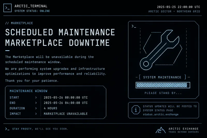 Scheduled maintenance window February 2026